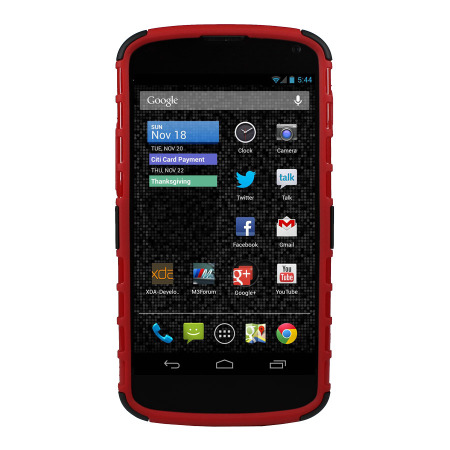 Coque Google Nexus 4 ArmourDillo Hybrid - Rouge