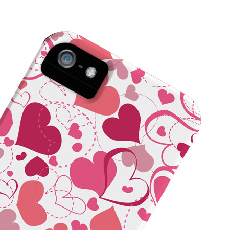 Case-Mate Barely There Valentines voor iPhone 5S / 5 - White Heart