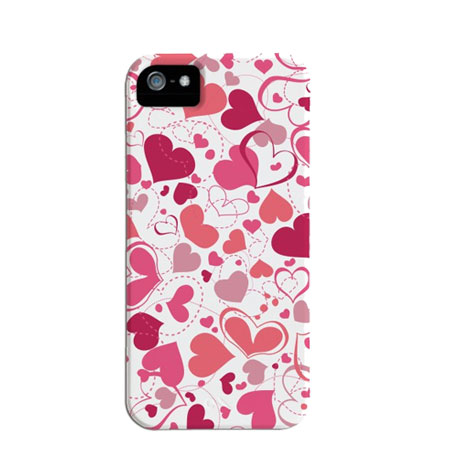 Case-Mate Barely There Valentines voor iPhone 5S / 5 - White Heart