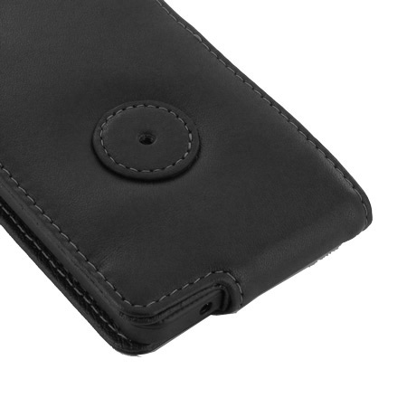 PDair Leren Flip Case voor BlackBerry Z10 - Zwart