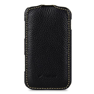 Melkco Leather Flip Case for Galaxy Mini 2 - Black