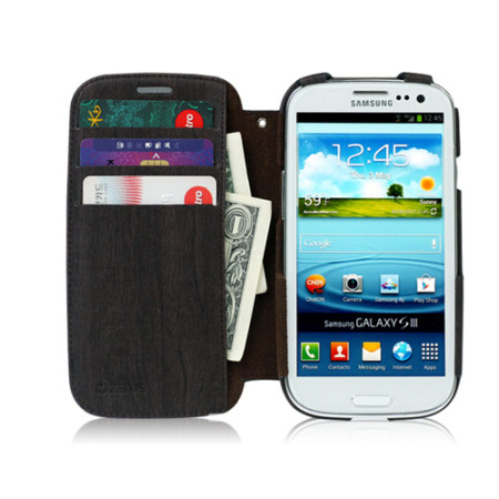 Zenus Masstige Woodlot Case For Samsung Galaxy S3 - Black Chocolate