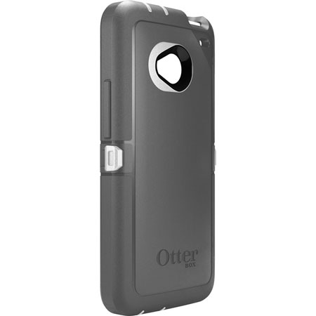 Coque HTC One 2013 Otterbox Defender Series - Blanche / Argentée