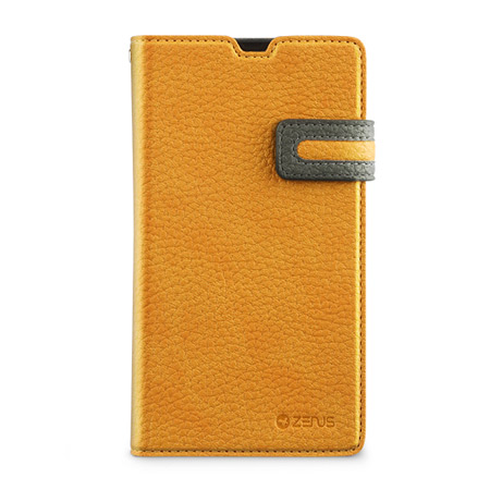 Zenus Masstige Modern Edge Diary Case for Sony Xperia Z - Yellow