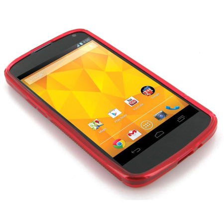 Coque Google Nexus 4 FlexiShield - Rouge