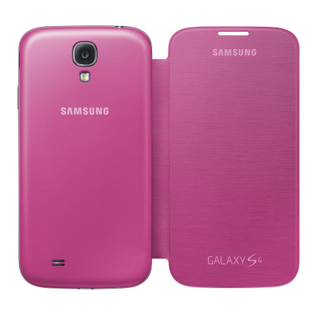 Genuine Samsung Galaxy S4 Flip Case Fodral - Rosa