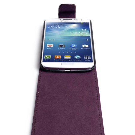 Galaxy S4 Tasche im Flip Design in Lila