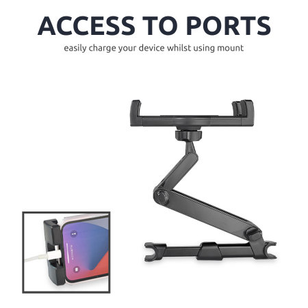 Olixar Universal Headrest Tablet Mount 7-10 inch - For Nintendo Switch, iPad, Android And Windows Tablets