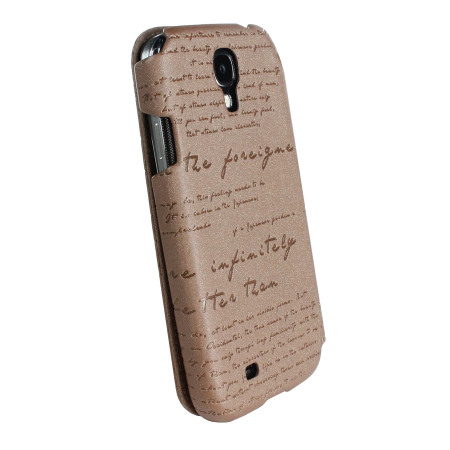 Funda Samsung Galaxy S4 Zenus Masstige Lettering Diary - Marrón Perla