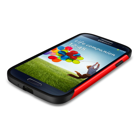 Funda Samsung Galaxy S4 Spigen SGP Slim Armour  - Roja