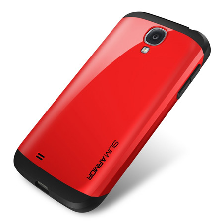 Spigen SGP Slim Armour Case for Samsung Galaxy S4- Red