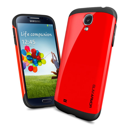Spigen SGP Slim Armour Case Galaxy S4 Hülle in Rot