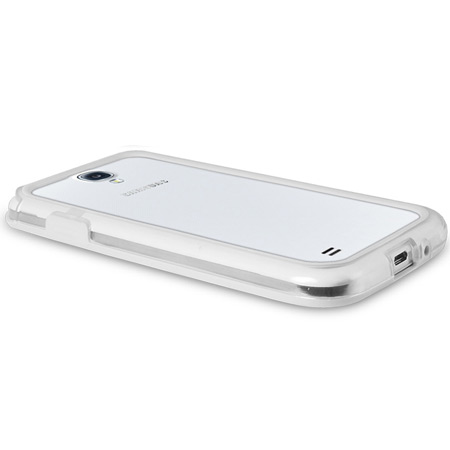 Bumper Samsung Galaxy S4  FlexiFrame - Transparente / Blanco