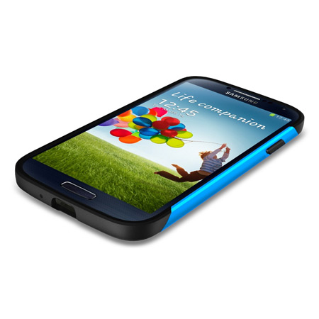 Spigen SGP Slim Armour Case for Samsung Galaxy S4 - Blue
