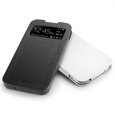 Spigen SGP Crumena Leather View Pouch for Samsung Galaxy S4 - Black