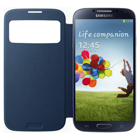 S View Cover Officielle Samsung Galaxy S4 – Bleue
