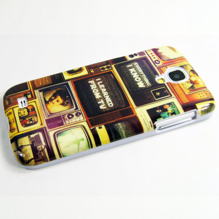 Hard Cover Case For Samsung Galaxy S4 - Retro TV Print