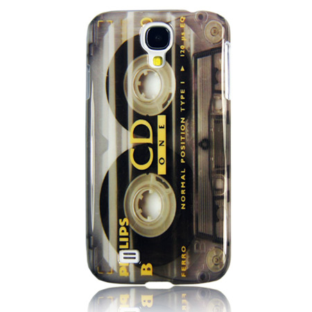 Hard Cover Case For Samsung Galaxy S4 - Cassette Print