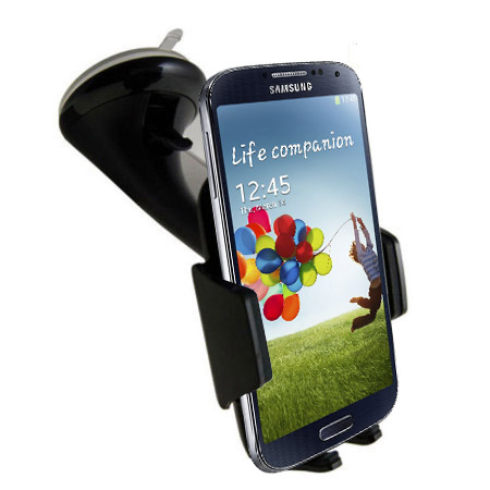 Pack Flip Cover, support voiture et chargeur Samsung Galaxy S4 - Blanc