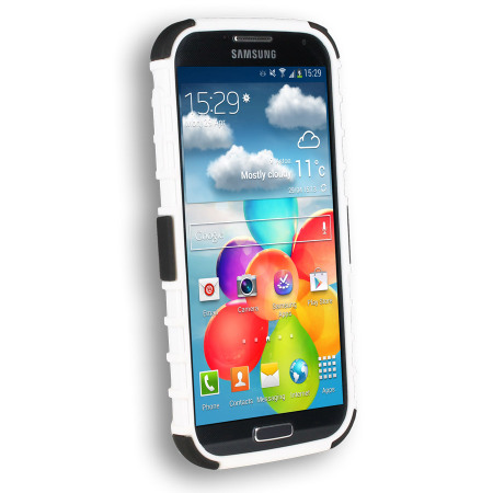 ArmourDillo Hybrid Protective Case for Samsung Galaxy S4 - White