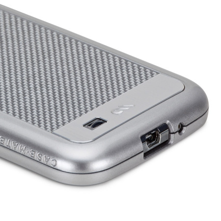 Case-Mate Premium Carbon Fibre Samsung Galaxy S4 Case - Silver