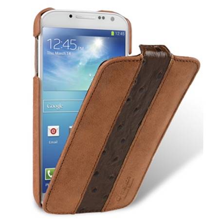 verder residu Converteren Melkco Leather Jacka Type Case for Samsung Galaxy S4 - Brown