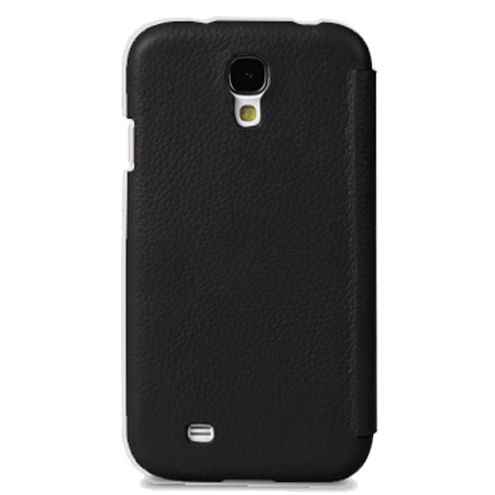 Melkco Leather Face Cover Case for Samsung Galaxy S4 - Black