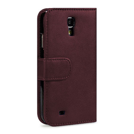 Housse Samsung Galaxy S4 Portefeuille Style cuir - Violette
