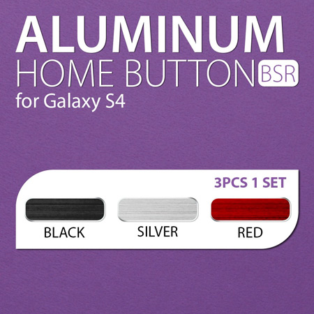 Bouton Home Samsung Galaxy S4 Spigen SGP Aluminium - Pack de 3