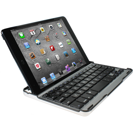 Aluminium Bluetooth Keyboard Stand for iPad Mini 3 / 2 / 1 - Black