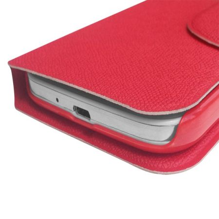 Sonivo Sneak Peak flip Case Galaxy S4 Tasche in Rot