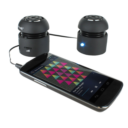 Go Rock Dual Sound Portable Speakers - Black