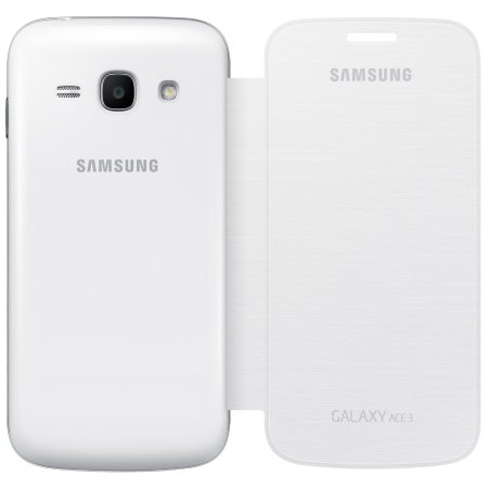 Official Samsung Galaxy Ace 3 Flip Cover - White