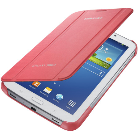 Achteruit elleboog magnetron Official Samsung Galaxy Tab 3 7.0 Book Cover - Pink