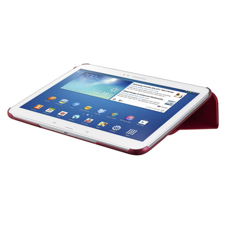 Official Samsung Galaxy Tab 3 10.1 Book Cover - Garnet Red