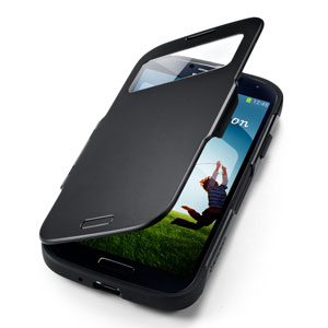 Spigen Slim Armor View Case for Galaxy S4 - Soul Black