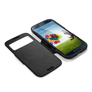 Spigen Slim Armor View Case for Galaxy S4 - Soul Black