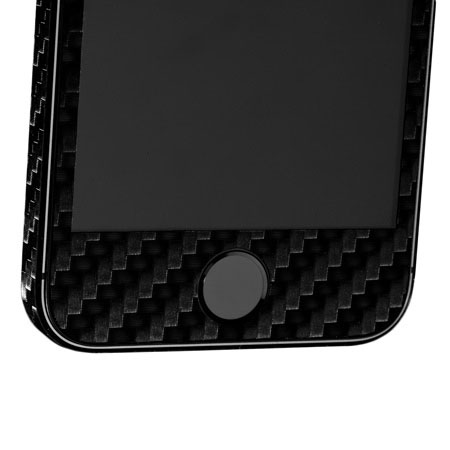 Lamina trasera iPhone 5S /5 Dbrand efecto fibra Carbono - Negro