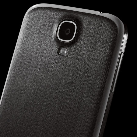 Lamina protectora Galaxy S4 dbrand textura de titanio - Negro Titanio