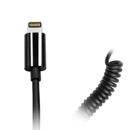 Olixar High Power Lightning Kfz Ladekabel mit USB Anschluß in Schwarz