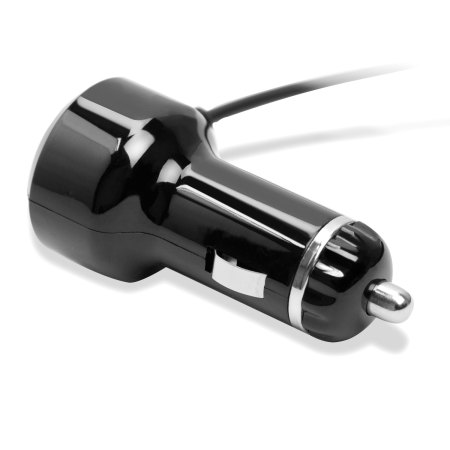 Cargador Coche Olixar Lightning ultra rápido y puerto USB- Negro