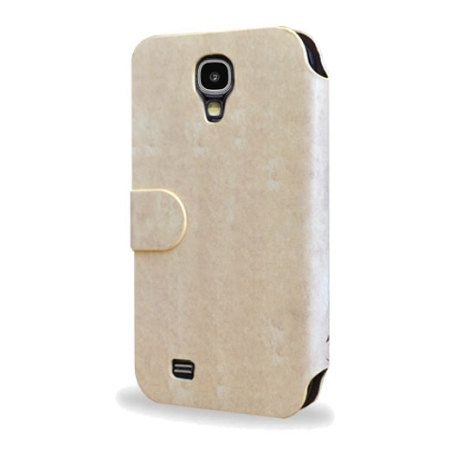 Create and Case Galaxy S4 Tasche im BookDesign Krieger Eule