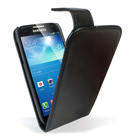 Housse Flip Samsung Galaxy S4 Mini Encase - Noire