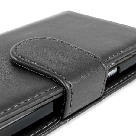 Housse Samsung Galaxy S4 Mini Portefeuille Style cuir  - Noire