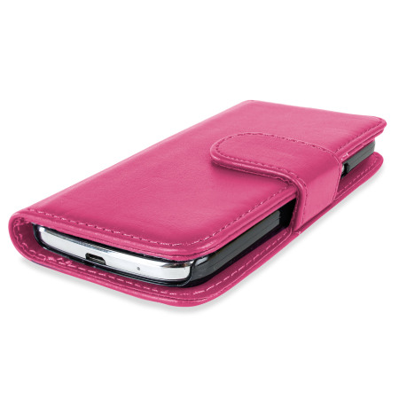 Housse Samsung Galaxy S4 Mini Portefeuille Style cuir - Rose