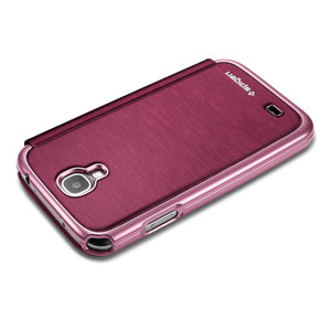 Funda Galaxy S4 Ultra Flip View Cover Spigen - Rojo Metalizado