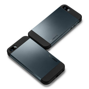 Funda iPhone 5S / 5 Slim Armor de Spigen - Pizarra