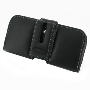 PDair Horizontal Leather Case for Samsung Galaxy S4 Mini - Black