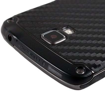 BodyGuardz Samsung Galaxy S4 Active Carbon Fibre Armor Skin - Black