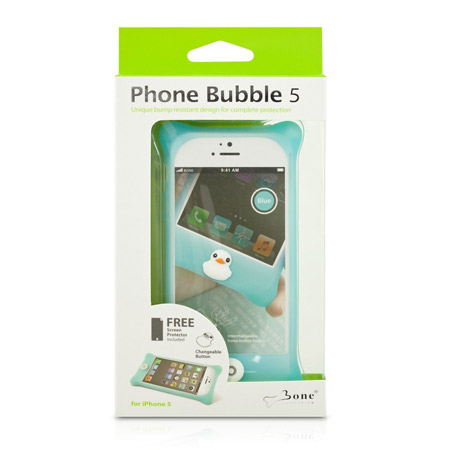 Bone Collection Bubble Case For Apple iPhone 5 - Aqua